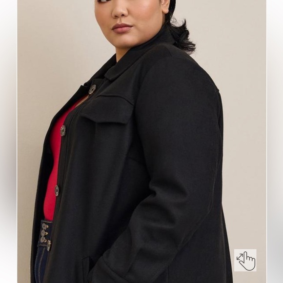 Torrid Wool Longline Shacket - Picture 7 of 8